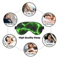 thumbnail image 7 of Cauagu Green Lightning Print Sleep Eye Mask, Blindfold Eye Sleep Shade Cover with Elastic Strap/Headband Eye Cover Eyeshade for Night Sleeping/Travel Nap, 7 of 7