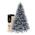 thumbnail image 1 of Árbol de Navidad Escarchado Ramas PVC y PE, Cedro del Himalaya Frondoso Esquimal (Negro Nevado, 1.80 m), 1 of 6