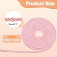 thumbnail image 2 of Uxcell Twisted Cord Trim, 3mm/11 Yard Trim Cord Rope 3-Ply Polyester Silk Twine Braided Rope Twist Ties Cords Silk Rope for Home Decor Graduation Honor Cord DIY Craft, Light Pink, 2 of 6
