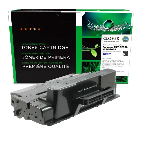 Remanufactured Clover Imaging High Yield Toner Cartridge compatible with Samsung MLT-D205L/MLT-D205S