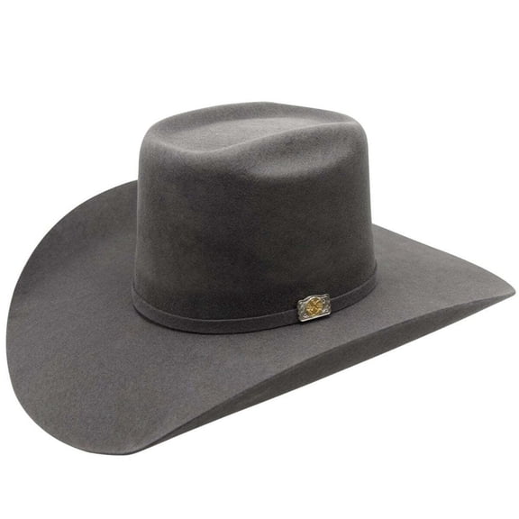 Granite Gray 100x Wool Felt Cowboy Hat 4" Brim 5" Rodeo Crown Genuinely Handmade