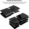 thumbnail image 4 of Faceplate for PS5 Pro Disc Edition with RGB Light Strip and Dust Filter with Cooling Vents Uberwith 400+ Effects LED Light Ring Console Face Plate Cover DIY Decoration Kit Accessories Black, 4 of 9