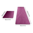 thumbnail image 3 of Zynviq Solid Color Bathroom Rugs 15.7" X 23.6" Bath Rugs Polyester Red Washable Absorbent Rectangular Small Rug for Toilet, 3 of 6
