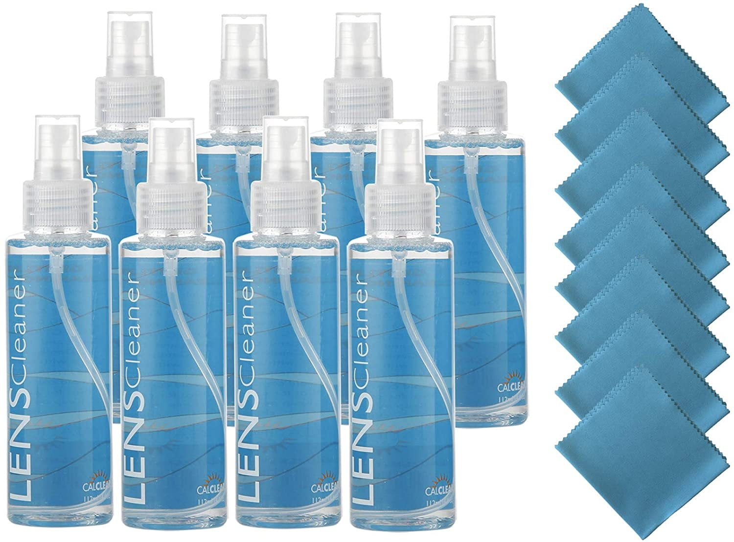 California Accessories Cal Clear Lens Cleaner Spray 84oz Eyeglass Lens Cleaning Spray & 8