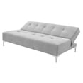 thumbnail image 4 of Sofá Cama Reclinable El Bazar Store Vegas Lino Plata Futon 3 Posiciones EL BAZAR STORE Moderno abotonado, 4 of 6