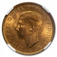 thumbnail image 2 of 1939 Great Britain AE Farthing Wren MS-66+ NGC (Red), 2 of 3