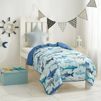 Shark Weighted Blanket for Kids by Heritage Club, 6lbs