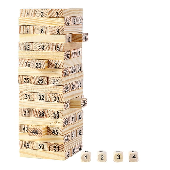 Cameland Kids Funny Toys Solid Wood Tower Stacking Toys Stacked Children's Interactive Board Game Toys