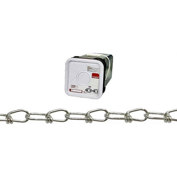 Campbell 0754126 Loop Chain, 155 lb Working Load Limit, #1, Low Carbon Steel, Zinc