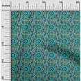 thumbnail image 1 of oneOone Cotton Silk Fabric Leaves & Floral Block Print Fabric By The Yard 42 Inch Wide, 1 of 4