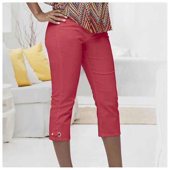 colored denim capris