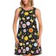thumbnail image 1 of Fotbe Flower Butterfly Vestido de Verano sin Mangas para Mujer – Vestido Midi Línea A, Estilo Camiseta Floral, Vestido Playero Casual y Fluido, 1 of 7