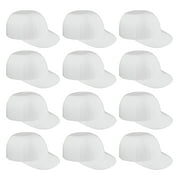 Lot45 Mini Baseball Helmet Ice Cream Snack Bowls - 12pc 8oz White Baseball Cups
