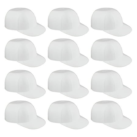 Lot45 Mini Baseball Helmet Ice Cream Snack Bowls - 12pc 8oz White Baseball Cups
