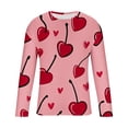 thumbnail image 4 of Blusas y camisas de manga larga con cuello redondo para hombre. Camiseta deportiva estampada para San Valentín. Camiseta de manga larga con cuello redondo. Blusas de licra para hombre., 4 of 5