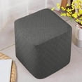 thumbnail image 3 of facefd Foot Rest Stool Covers Stool Protector with Elastic Bottom Cover Sofa Foot Rest for Living Room Dark Gray, 3 of 9
