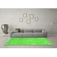 thumbnail image 3 of Ahgly Company Indoor Round Abstract Green Modern Area Rugs, 5' Round, 3 of 4