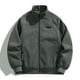 thumbnail image 2 of Puntoco Chaqueta Deportiva De Manga Larga De Pana Con Bolsillos Con Cremallera Y Cuello Alto Informal Para Hombre, 2 of 9
