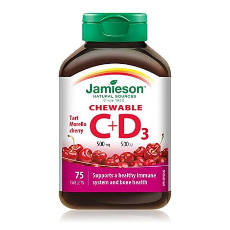 Jamieson Vitamin C + D Chewable  75 tabs  for ASIN