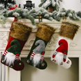 thumbnail image 2 of Calcetín navideño lindo 3d gnomo sueco calcetines de Navidad colgantes chimenea árbol decoraciones regalo bolsa de dulces, 2 of 5
