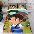 thumbnail image 4 of Yukee Conjunto de sábanas temático, trío de piezas, cómodo y amigable con la piel, diseño único, regalo de decoración para el hogar para familiares, amigos y fans,173cm *218cm, 4 of 6