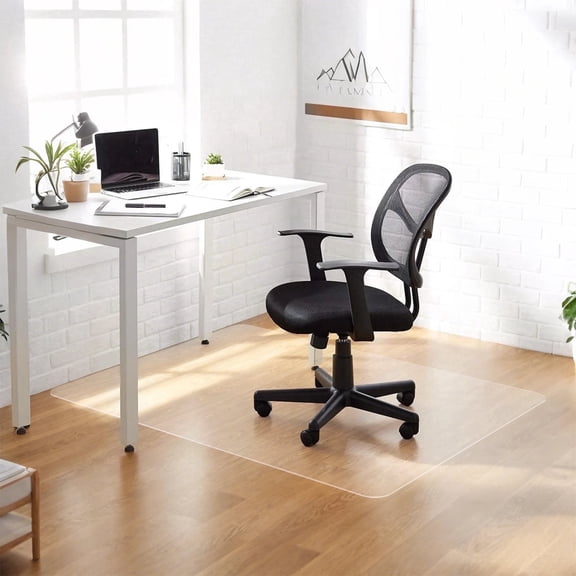 Clear Office Chair Mat for Hardwood Floor,Computer Desk Chair Mat for Floors,Floor Protector for Under Desk Chair Mat Plastic Floor Mat 36"x48"