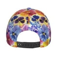 thumbnail image 6 of Balery Baseball Cap Adjustable Size for Running Workouts and Outdoor Activities All Seasons Dad Hat(The Garden Tricolor Pansy Flower), 6 of 8