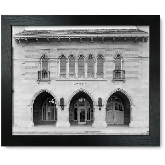 Framed Print: Facade Of The Town Hall, Littleton, Colorado Which Was Designed By