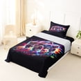 thumbnail image 5 of Manfei Monster Truck Twin Sheets,Neon Lights Print Bedding,Black,3-Piece,1 Fitted Sheet and 1 Pillowcase, 5 of 6
