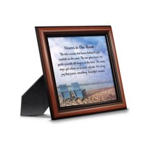 Memorial Gifts Picture Frames, Sympathy Gifts for Loss of Mother, Bereavement Gifts to Add to Your Sympathy Gift Baskets, In Memory of Loved One, Forever in Our Hearts Framed Poem, 8749W