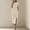 *Beige, variant on U Womens Summer Round Neck Sleeveless Dress with Pocket,Long Office Bodycon Dress For Work Hot Pink,Womens Plus M