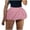 CL172 Pink, variant on Yuncity Women Skirts Solid Color High Waist Elastic Mini Puff Summer Breathable Stretchy Comfortable Outdoor Daily Wear Women's Skirts Size L Blue