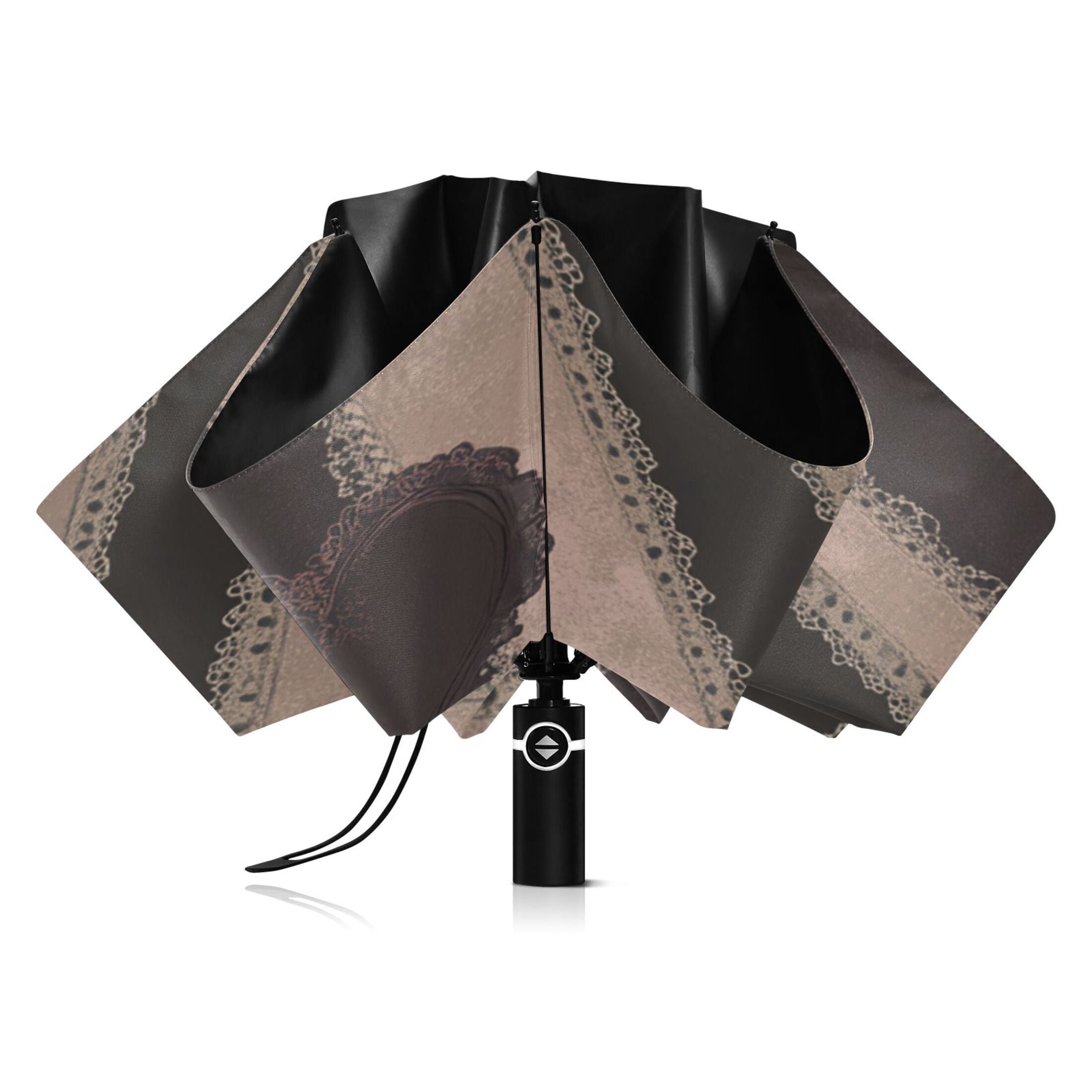 Rose Pattern Extra Large Automatic Umbrella, UV Protection, Waterproof, Auto Open and Close