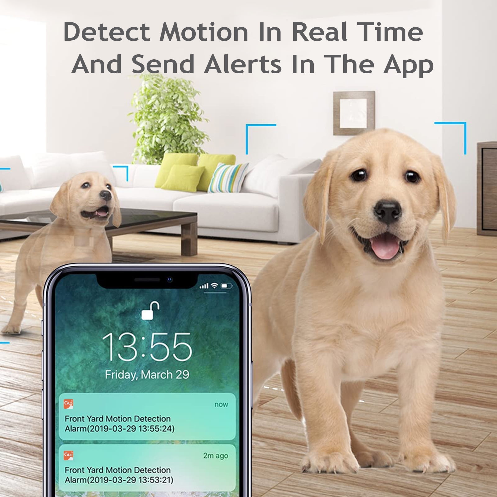 AEWLYLI Baby Monitor Security Camera, 360° 1080P HD WiFi Camera, Night Vision for Baby, Pet Dog and Elderly