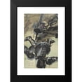 thumbnail image 2 of Lovis Corinth 17x24 Black Modern Framed Museum Art Print Titled - Knight Armor and Sword (Suit of Armor and Sword) (1918), 2 of 5