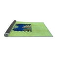 thumbnail image 2 of Ahgly Company Indoor Square Abstract Light Blue Modern Area Rugs, 3' Square, 2 of 4