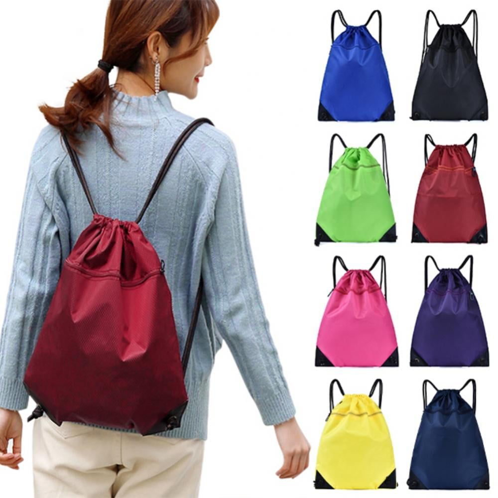 Xmas Environmental Sports Bag Non-woven Pocket Shoulder Bag Drawstring Backpack 