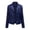 Z Dark Blue, variant on MSJUHEG Jackets For Women Leather Jacket Women Ladies Lapel Motor Jacket Coat Zip Biker Short Punk Cropped Tops Leather Jacket Women Black L