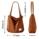 thumbnail image 2 of Bolso de mano KALIDI FANCY FOREST pana grande con cremallera marrón, 2 of 9