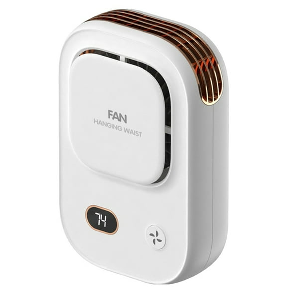 Portable Waist Clip Fan Wearable Belt Fan 2000mAh Battery Powered Rechargeable Body Fan for Outdoor Works Farm Hiking,C