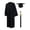 Black, variant on 2026 Graduation Cap and Gown Set with Tassel Unisex Matte Graduation Gown for High School and College Commencement Ceremony