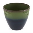 thumbnail image 2 of Suncast Seneca 16" Ombre Decorative Resin Plant Flower Planter Pot, Green/Blue, 2 of 9