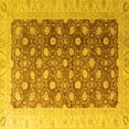 thumbnail image 1 of Ahgly Company Indoor Square Oriental Yellow Traditional Area Rugs, 7' Square, 1 of 4