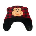 thumbnail image 2 of FlapJackKids - Reversible Sherpa Hat Black Bear/Monkey 2-4Y, 2 of 2