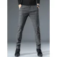 thumbnail image 2 of Pantalones de traje fluido de talla grande para hombre, pantalones ajustados con trenzas para hombre, ropa de trabajo drapeada, reseñas coreanas baratas, muchas confecciones, 2 of 5