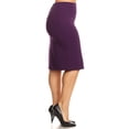 thumbnail image 2 of Women's Plus Size Casual Solid Pencil Skirt, 2 of 4