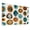 Color 2, variant on 8 Pack Art Acoustic Panels Sound Absorbing Abstract Geometric Shapes Earth Tones Decorative Soundproof Wall Panels Self Adhesive for Nursery Game Room Bedroom 48"x32"