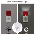 thumbnail image 3 of Goofa Red Black Houndstooth Night Light, Plug-in, Dusk to Dawn Sensor, Warm White, Ambient Lighting, Ideal Kids Adults Nightlight-EU, 3 of 9
