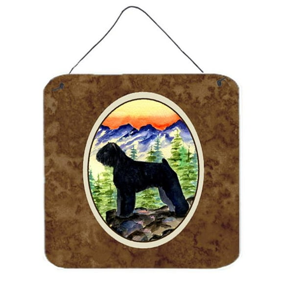 6 In. Bouvier Des Flandres Aluminium Metal Wall Or Door Hanging Prints
