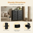 thumbnail image 3 of edx 4 Drawers Fabric Dresser for Bedroom, Drawer Organizer Storage Cabinet for Closet, Clothes, TV Stand, Black, 3 of 9